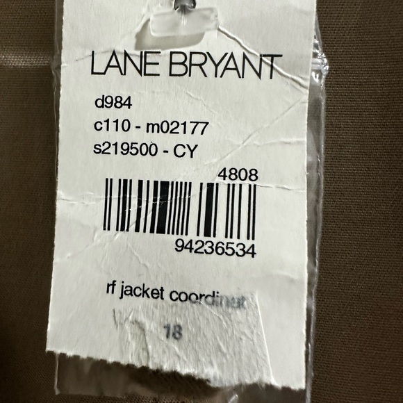 Venezia Lane Bryant Coat Jacket Tan Khaki Career Size 18 NEW - Picture 7 of 16